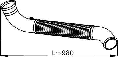 DINEX 68520 Auspuffrohr