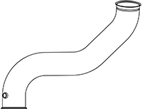 DINEX 68524 Auspuffrohr