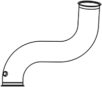 DINEX 68525 Auspuffrohr