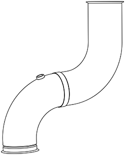 DINEX 68526 Auspuffrohr