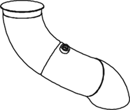 DINEX 68626 Auspuffrohr