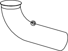 DINEX 68628 Auspuffrohr