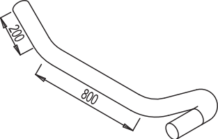 DINEX 68635 Auspuffrohr