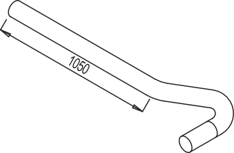 DINEX 68636 Auspuffrohr