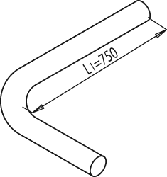 DINEX 68643 Auspuffrohr
