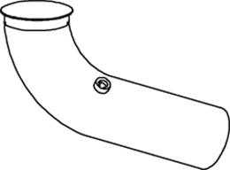 DINEX 68668 Auspuffrohr