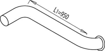 DINEX 68672 Auspuffrohr