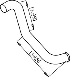 DINEX 68673 Auspuffrohr
