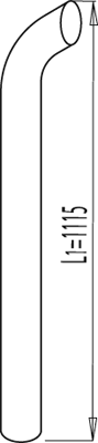DINEX 68680 Auspuffrohr