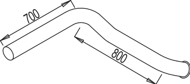 DINEX 68690 Auspuffrohr