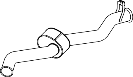 Nachfolgender Schalldämpfer DINEX 68702