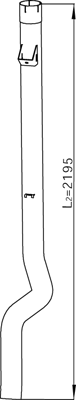 DINEX 68707 Auspuffrohr