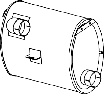 Zentral-/Außenschalldämpfer DINEX 69319