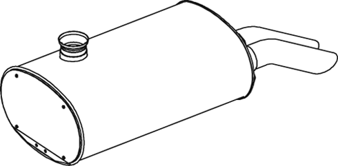 Zentral-/Außenschalldämpfer DINEX 69326