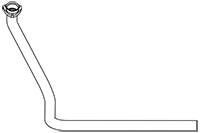 DINEX 6GA003 Auspuffrohr