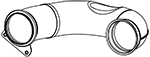 DINEX 6LA008 Auspuffrohr