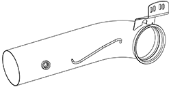 DINEX 6LG002 Auspuffrohr