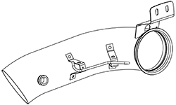 DINEX 6LG003 Auspuffrohr