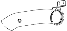 DINEX 6LG004 Auspuffrohr