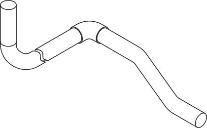 DINEX 70232 Auspuffrohr
