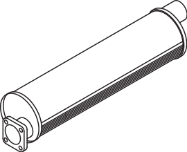 Zentral-/Außenschalldämpfer DINEX 70334