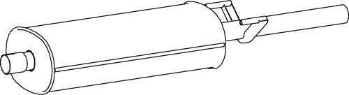 Zentrum Schalldämpfer Vw LT 28-35 II Bus · Vw LT 28-46 II Van · Vw LT 28-46 II Plattform/Chassis