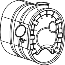 Zentral-/Außenschalldämpfer DINEX 80438