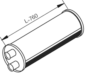 DINEX 80447 Medienschalldämpfer