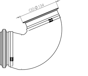 DINEX 80548 Auspuffrohr