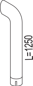 DINEX 80644 Auspuffrohr