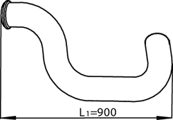 DINEX 80770 Auspuffrohr