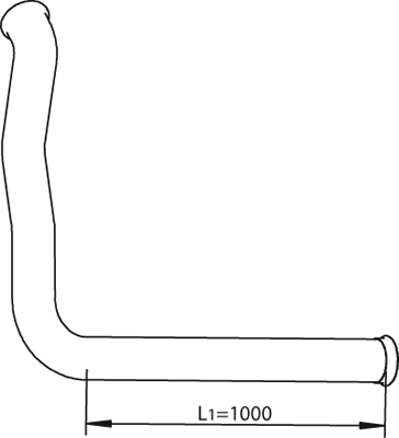 DINEX 81219 Auspuffrohr