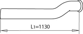DINEX 81227 Auspuffrohr