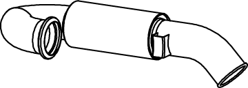 Rückschalldämpfer DINEX 81687