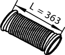 DINEX 82202 Auspuffrohr