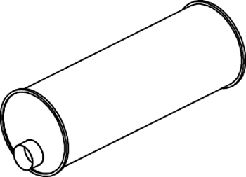 Zentral-/Außenschalldämpfer DINEX 88327