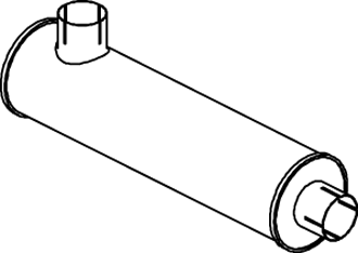 Zentral-/Außenschalldämpfer DINEX 89391