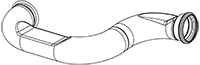 DINEX 8AE002 Auspuffrohr