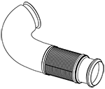 DINEX 8AE013 Auspuffrohr