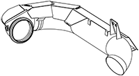 DINEX 8AG021 Auspuffrohr