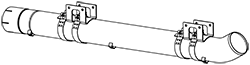 DINEX 8AG032 Auspuffrohr