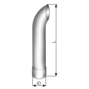 Auspuffrohr, universell DINEX 91277