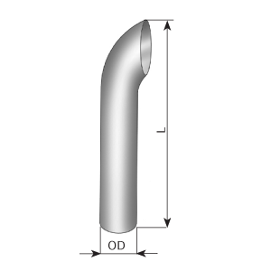 Auspuffrohr, universell DINEX 91428