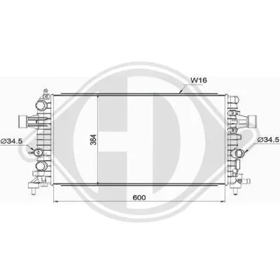 Heizkörper, Motorkühlung Opel ASTRA H · Opel ASTRA H Kombi · Opel ASTRA H GTC