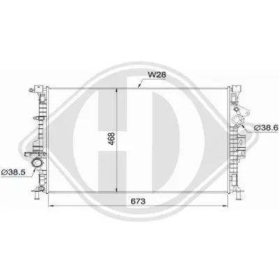 Heizkörper, Motorkühlung Ford TRANSIT CONNECT V408 Box Body/MPV · Ford TOURNEO CONNECT / GRAND TOURNEO CONNECT V408 MPV