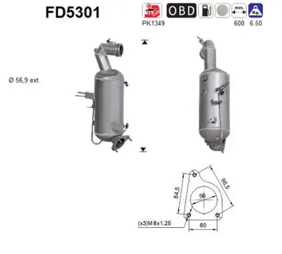 Ruß/Partikelfilter, Abgasanlage Opel ZAFIRA TOURER C · Vauxhall MOKKA / MOKKA X · Opel MOKKA / MOKKA X