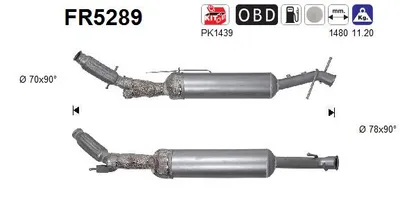 Ruß/Partikelfilter, Abgasanlage Citroën SPACETOURER Bus · Citroën JUMPY III Van · Peugeot TRAVELLER Bus
