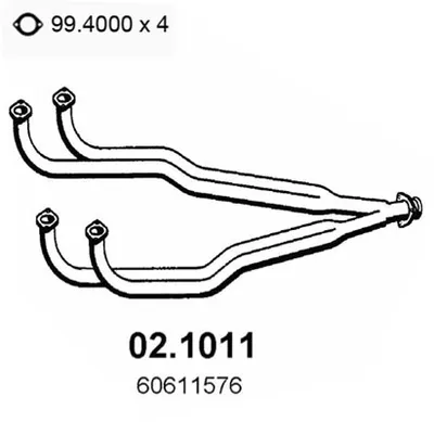 Auspuffrohr Alfa Romeo 145 · Alfa Romeo 146