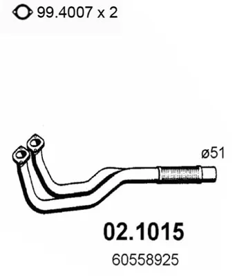 Auspuffrohr ASSO 02.1015