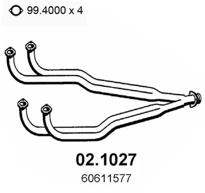 Auspuffrohr Alfa Romeo 145 · Alfa Romeo 146